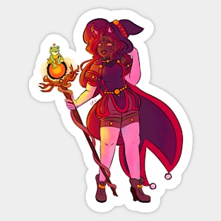 That's One Foxy Witch Sticker